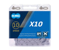 For KMC Original 10-Speed Hollow Silver Gold Anti-Rust Bicycle Chain 116 Links for X10 X10EPT X10EL X10SL Bike Models