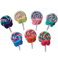 Lovely Simulation Lollipop Polymer Clay Beads 3D Candy Charms for Girls Drop Earring Mobile Phone Case Decorations