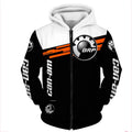 Fitspi Motorcycle Racing 3d Printing Hoodie Long Sleeve Sweatshirt Outdoor Casual Pullover Hip Hop Streetwear Men's Clothing
