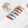Wholesale Custom Elastic No Tie Colorful Shoelaces With Capsule Screw Locks Lazy Shoelaces