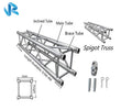 Hot Sale Sgaier Brand Durable Aluminum Truss for Events DJ Roof Frame Structure Lighting TUV CE ISO9001 Certified 520x520mm