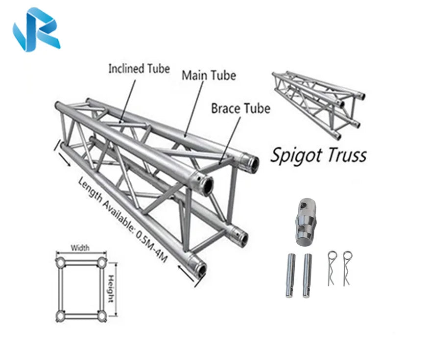 Hot Sale Sgaier Brand Durable Aluminum Truss for Events DJ Roof Frame Structure Lighting TUV CE ISO9001 Certified 520x520mm
