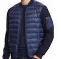 New Fashion Wholesale Custom Lightweight  Blue Panelled Sweatshirt Jackets for Men