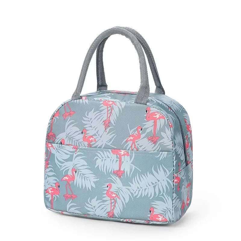 Korea Fashion Aluminum Foil Insulation  Portable Waterproof Simple Large Capacity Tote Mommy Cooler Lunch Bag