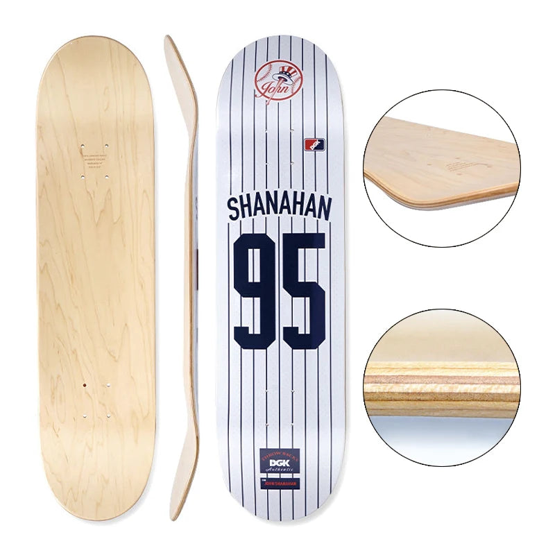8.0 8.25 Inch Wholesale Blank Hard Rock Custom Print Graphics 100% Canadian Maple Skateboard Decks with Epoxy Glue