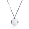 Minimalist Moden Jewelry Personalized Pendant Statement Disc Necklace for Men Women Unisex Elegant Gift MegaBDM
