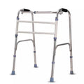 Elderly Foldable Walker Adjustable Height Walking Stick for Disabled Mobility Walking Aids Stainless Steel Walker