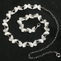 Vintage Literary Chain Belt for Women Silver Butterfly Metal Waist Chain Accessory