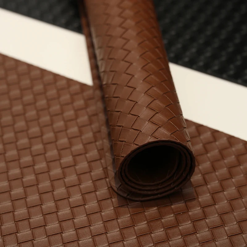 Tabletex Custom Faux Leather Heat Resistant Placemats Set of 4 Waterproof Wipeable Dining PU Place Mats for Dining Table