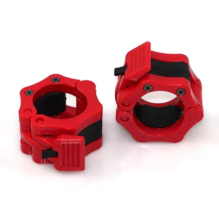 Fitness Weightlifting Barbell Spring Clamps Collar Lock 50mm Nylon Aluminium Non-Slip