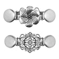 Cardigan Clip Sweater Dress Back Clip Silver Brooch Shawl Clip for Women Girls