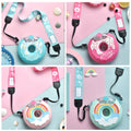 380ml Customizable Creative Cute Kawaii Donuts  Shape Drink Kids Water Bottles