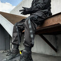 LAYENNE Men's Workwear Trousers Polyester Cargo Pants Manufacturers Black-Yellow Tapered Pantalon Pants Cargos De Caballero