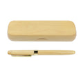 Promotional Gifts Custom Logo Printed Ball Point Pen with Wood Case Wholesale Maple Ballpoint Pen Sets
