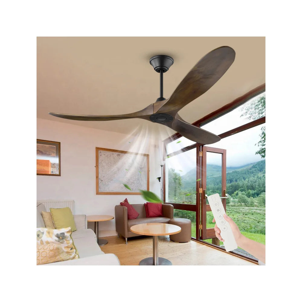 Modern Outdoor 70" Large Air Flow Metal Industrial Silent DC Motor Electric Ceiling Fans with Remote for Hotel Use