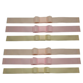 Flat Grosgrain Ribbon Bow Packing Bow With Self Adhesive Tape for Chocolate Packaging