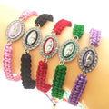 KDC865 Wholesale Latest Handmade Adjustable  Saint Jude Virgin Mary  Rope  Macrame