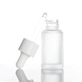 Wholesale Frosted Matte Black Glass Essential Oil Bottle 20ml 30ml Empty Dropper Bottle Skin Care Serum Cosmetic Packaging