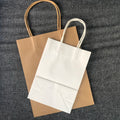 Brown Fraft Gift Shopping Paper Bags With You Own Logo Design Private Custom Bakery Kraft Paper Bag