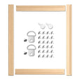 Oil Paintings Easy to Assemble Gallery Wrap Oil Frame Kits 16x20 Inch Canvas Frame DIY Canvas Wood Stretcher Bars