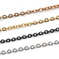 40cm 50cm 60cm Each Plus 4cm China Jewelry Silver Gold Rose Color Stainless Steel Thin Link O Chain Necklaces Jewellery
