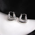 2026 Trendy Wholesale Boutique Designer Women's U-Shaped Geometric Brass Drop Earrings Cute Style for Daily