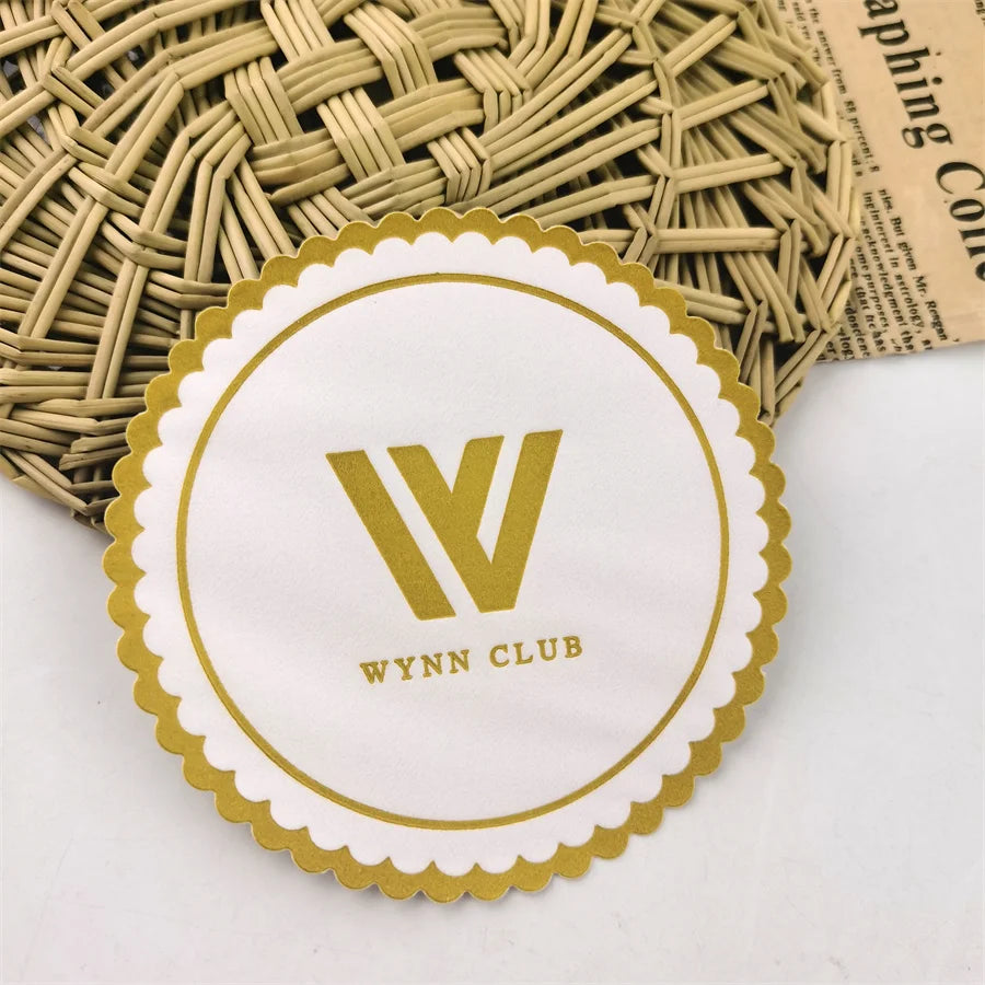 Colorful logo Customized Beer Paper coaster