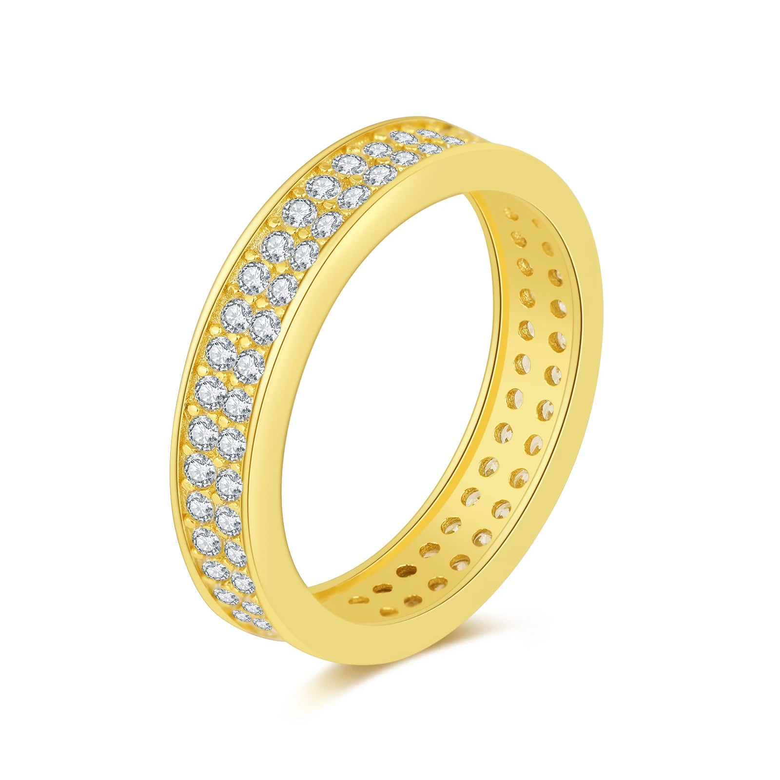 Korean Style Temperament Fashion All-match S925 Silver Zirconia Ring Women's Engagement Ring