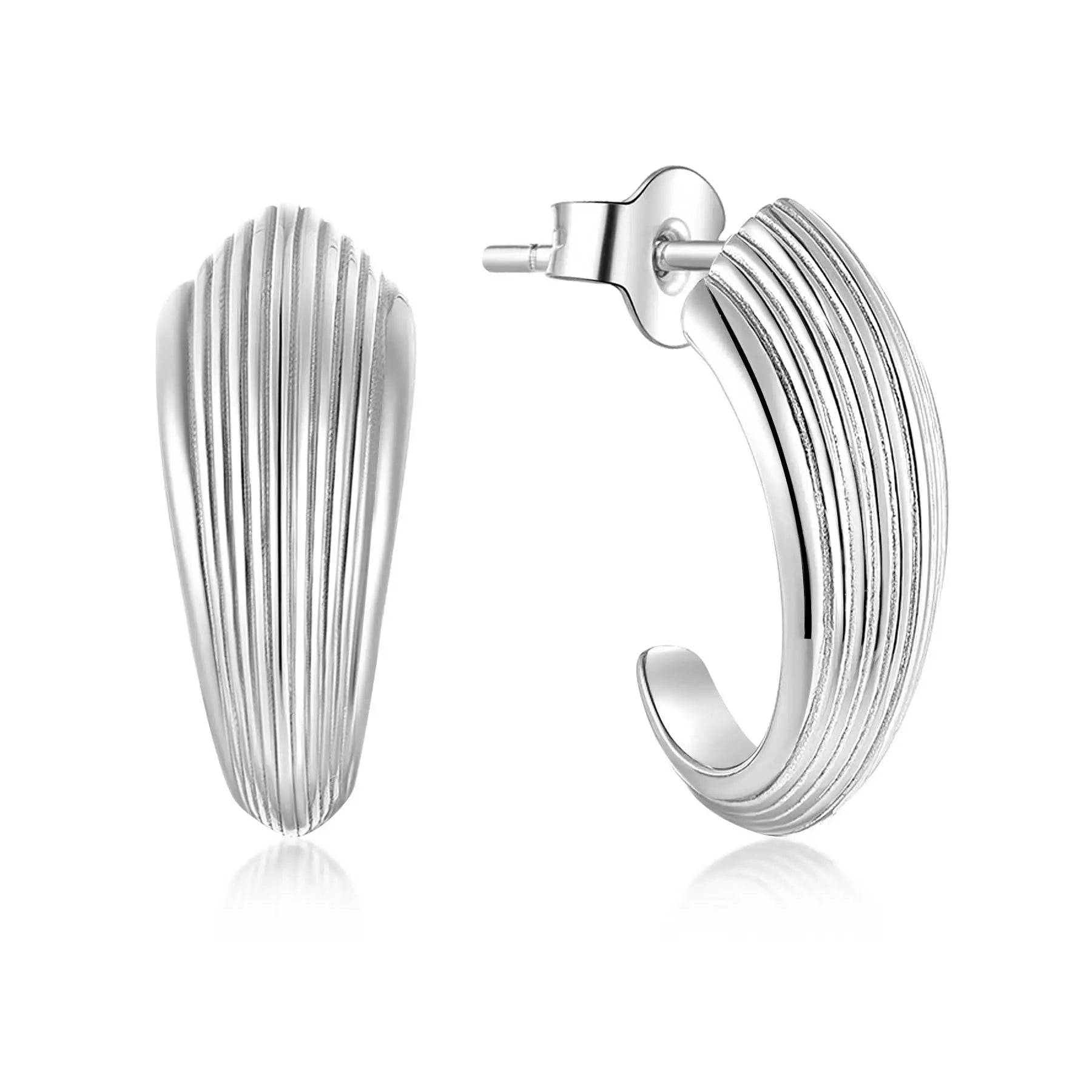 QX Custom OEM Minimalist Design 925 Sterling Silver Vintage Fine Jewelry Zebra Pinto Hoop & Huggie Earings Women Luxury