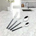 Elegant Japan Stainless Steel Spoon with Gold Color Spoon Knife Sets Wedding Cutlery Dishwasher Safe for Restaurant