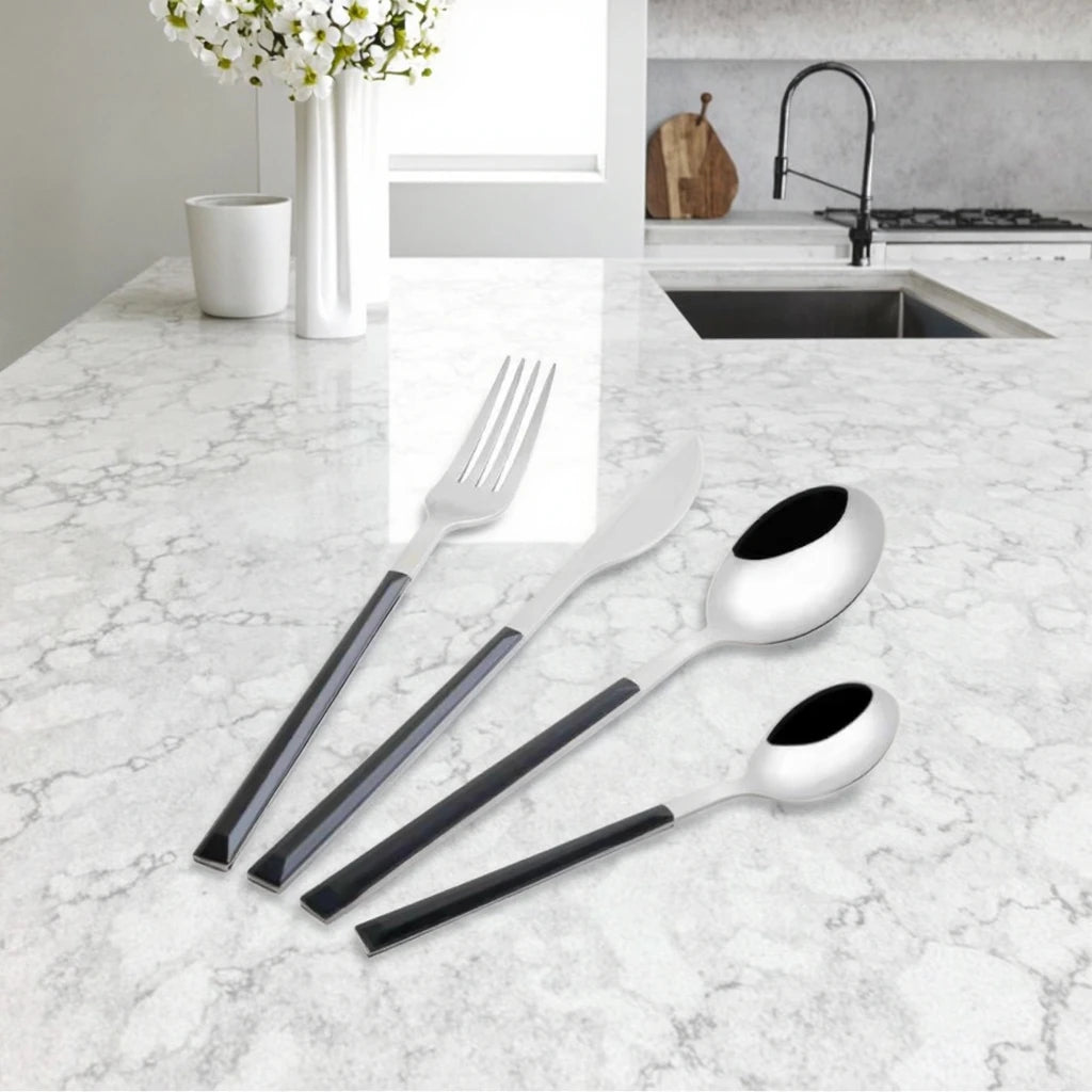 Elegant Japan Stainless Steel Spoon with Gold Color Spoon Knife Sets Wedding Cutlery Dishwasher Safe for Restaurant
