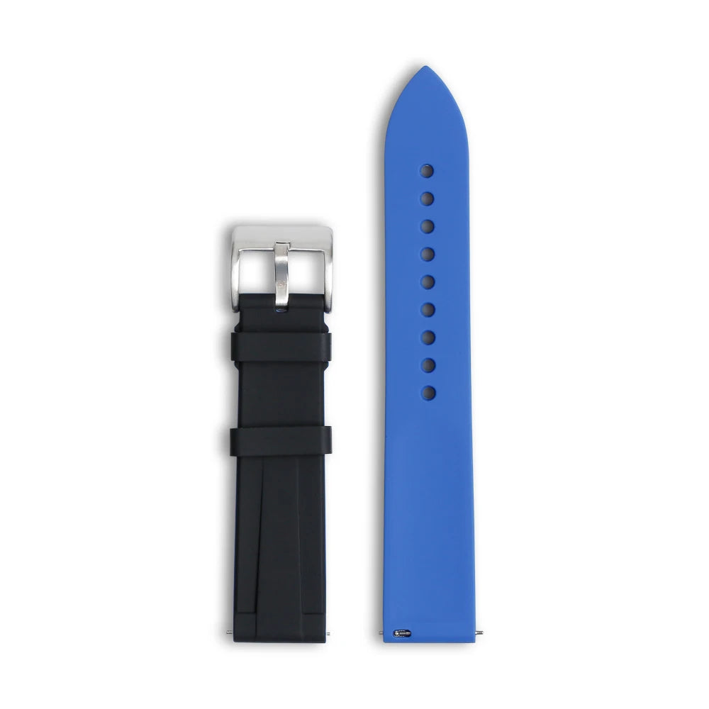Fashion Silicone Rubber Watch Strap 20mm 22mm Soft Watch Band for Smart Watch Series Sport Wrist Bracelet