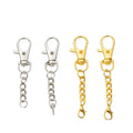 PD423-430 Vintage Style DIY Jewelry Accessories Metal Lobster Clasps Dog Buckles Rotating Keychains Boucles Pour Chien En MÃ©tal