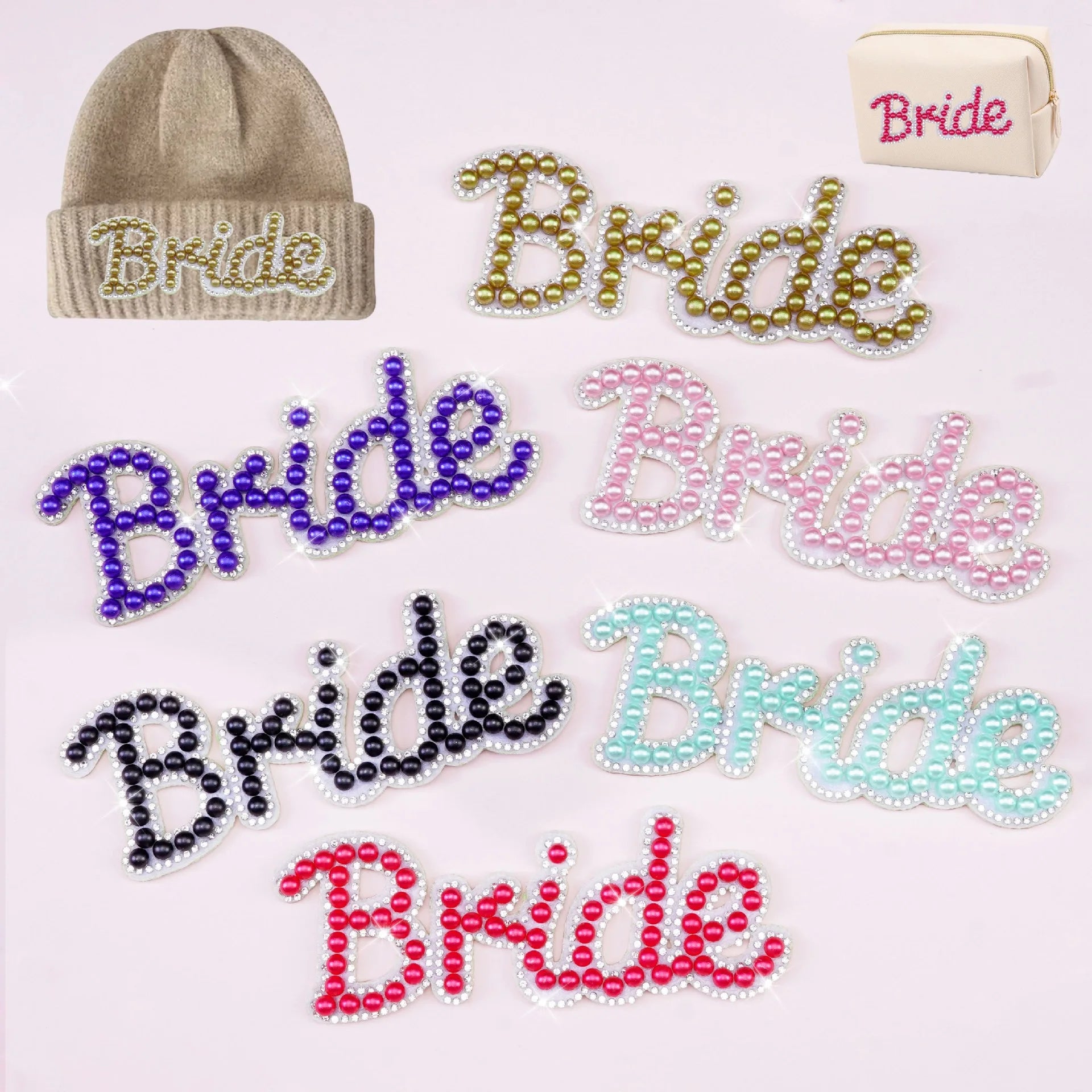 Manufactory Wholesale Self-Adhesive Rhinestone Letter Patch Multicolour 26 Letter Patch Accessories Decor Felt Fabric Type Logo