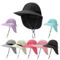 Outdoor Hiking Camping Gardening Safari Unisex UV Protection Neck Flap Quick Dry Fisherman Fishing Bucket Hat
