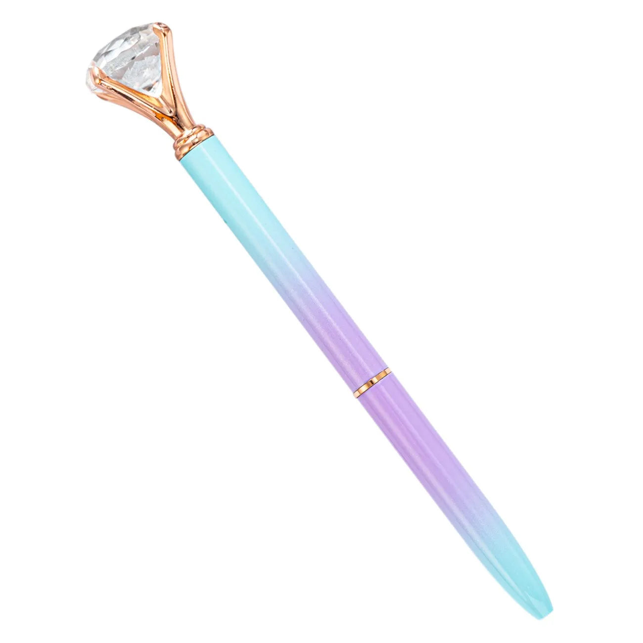 Wholesale Diamond Girl Ballpoint Pens Gradient Crystal Metal Design for Logo Printing Factory Price Promotional Gifts