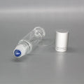 DIY Natural Gemstones Perfume Bottles Crystal Gravel clear Glass Essential Oil Crystal Roller Ball Bottle