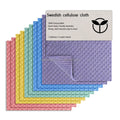 Eco Friendly Reusable White Custom Ultra-absorbent Reusable Swedish Dishcloth 25x30cm  for Kitchen  Cleaning