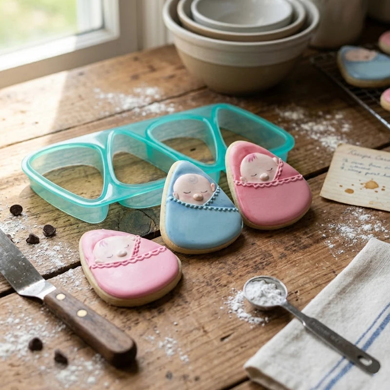 Plastic Multi Triangle Fondant Biscuit Dough Cutter Mold and Triangle Cookie Cutter