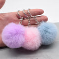Lovely Wool Ball Key Chain 6Cm Similar Rabbit Hair Bag Key Chain Pendant Women'S Car Pendant Gift Wholesale