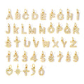 EManco Diamond Alphabet Pendant for Women DIY Necklace Bracelet Jewelry Making Anniversary Gift