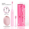 Premium Toothbrush Kit for Sensitive Teeth TYPE-C Port Sonic Electric Toothbrush and Toothbrush Sterilizer Travel Case