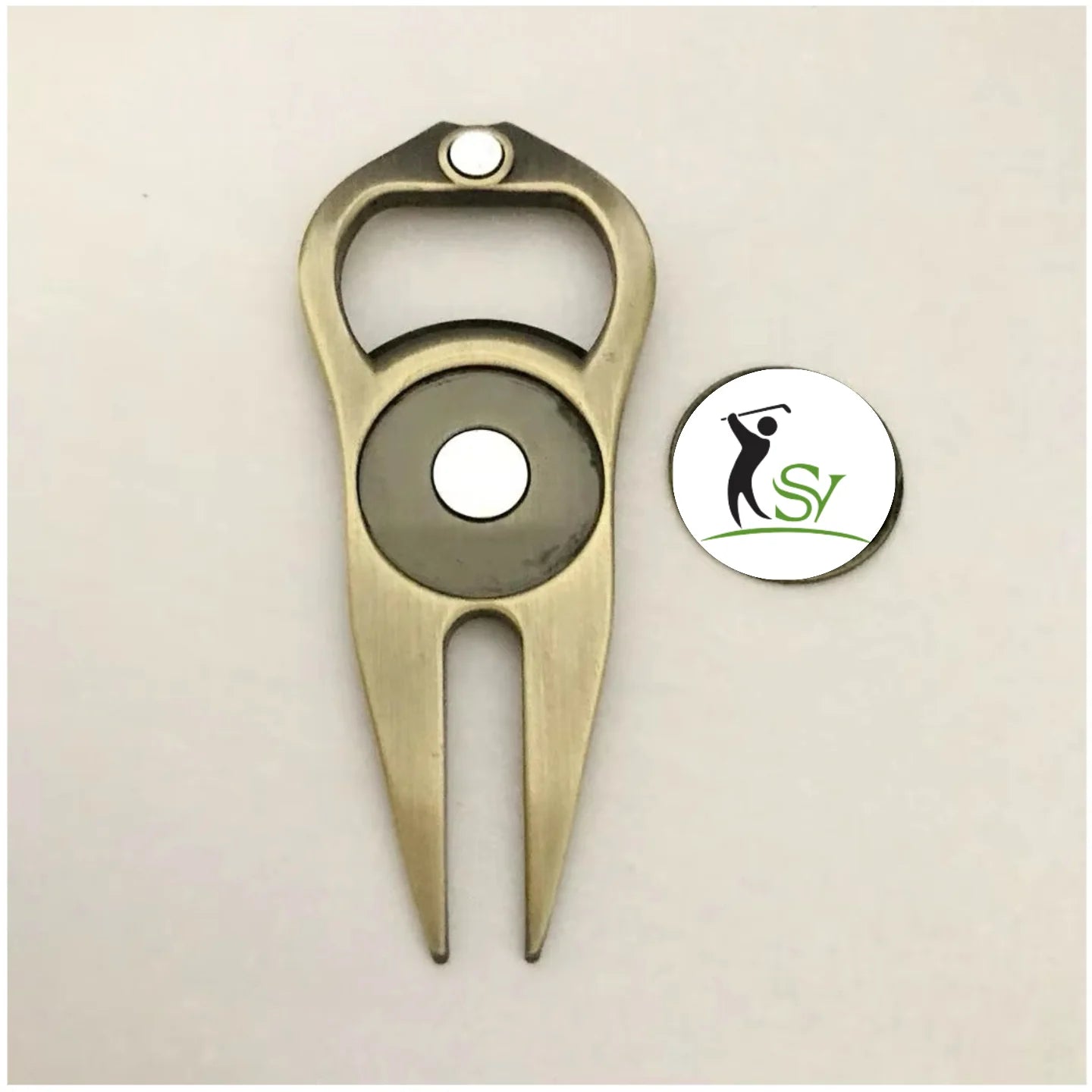 Wholesale Price Gold Divot Tool Metal Custom Repair Opener Tool Golf