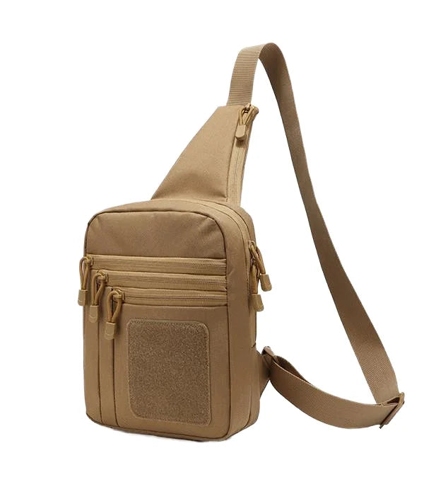 Camping Hiking Outdoor Crossbody Bag Oxford Chest Bag Single Shoulder Pack Molle Tactical Sling Bag