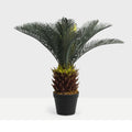 Cheap Price 60CM 2 Feet Tall Fake Tree Potted Artificial Bonsai Plants Sago Cycas Artificial Cycas Palm Tree With 21pcs Leaves