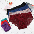Lace Panties Female Floral Lace Women Panties Breathable Briefs Ladies Low Waist Transparent Underwear