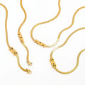 High Quality Sister Mother Movable Pendant Snake Chain Necklace Set in Stainless Steel PVD Jewelry Letter Pattern Gift