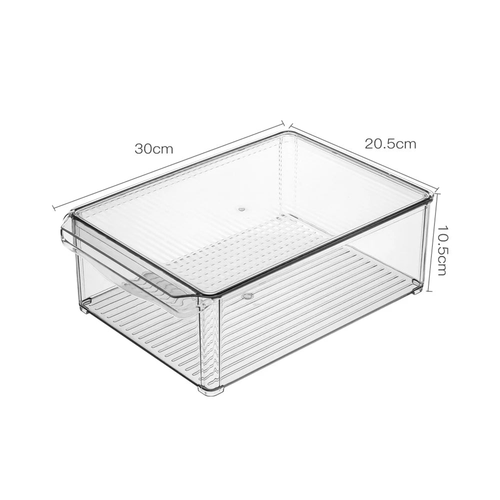 Best Price Transparent Acrylic Freezer Organizer Injection-Molded Rectangle PET Plastic Food Storage & Container