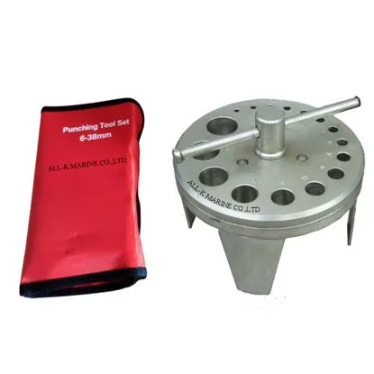 Quality IMPA 613056 Marine Hand Tool Set 6-38mm Die and Table Gasket Punching Tool with Steel Material and Combination Size