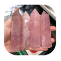 Wholesale Crystals Point Healing Stones Natural Gemstone pink Rose Quartz Crystals Wand for Home Decoration